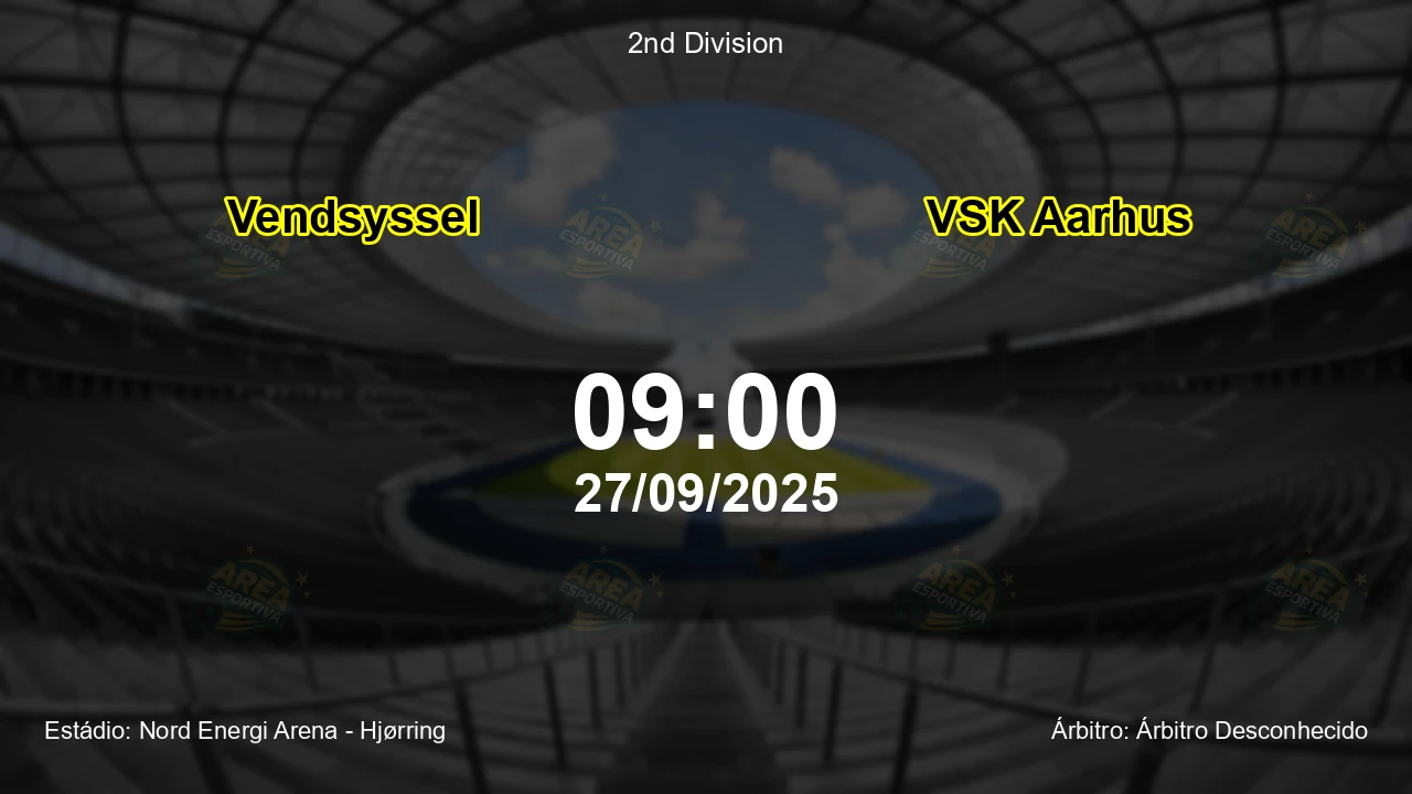 Palpite e análise do jogo Vendsyssel vs VSK Aarhus pela 2nd Division
