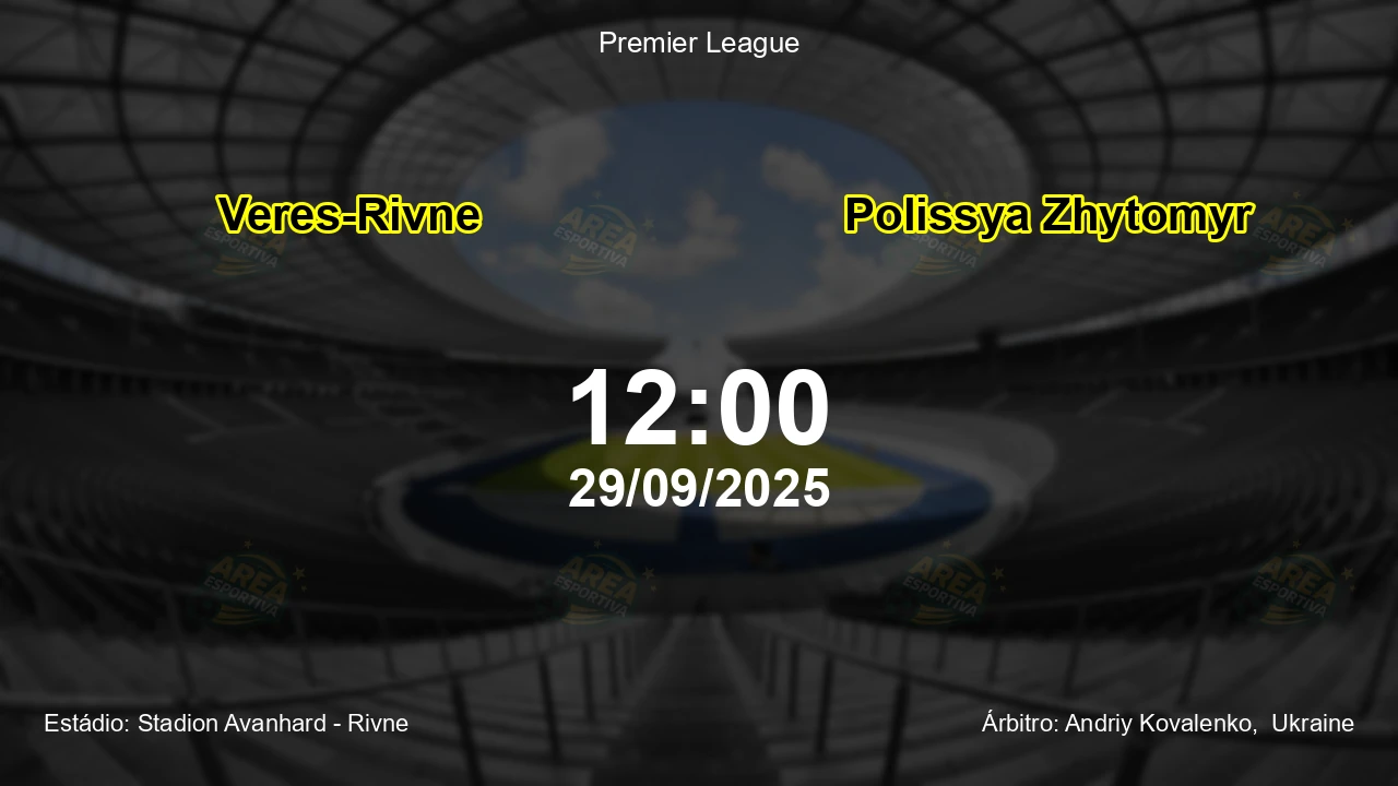 Palpite e análise do jogo Veres-Rivne vs Polissya Zhytomyr pela Premier League