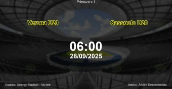 Palpite e análise do jogo Verona U20 vs Sassuolo U20 pela Primavera 1