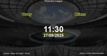 Palpite e análise do jogo Vevey vs Kriens pela Promotion League