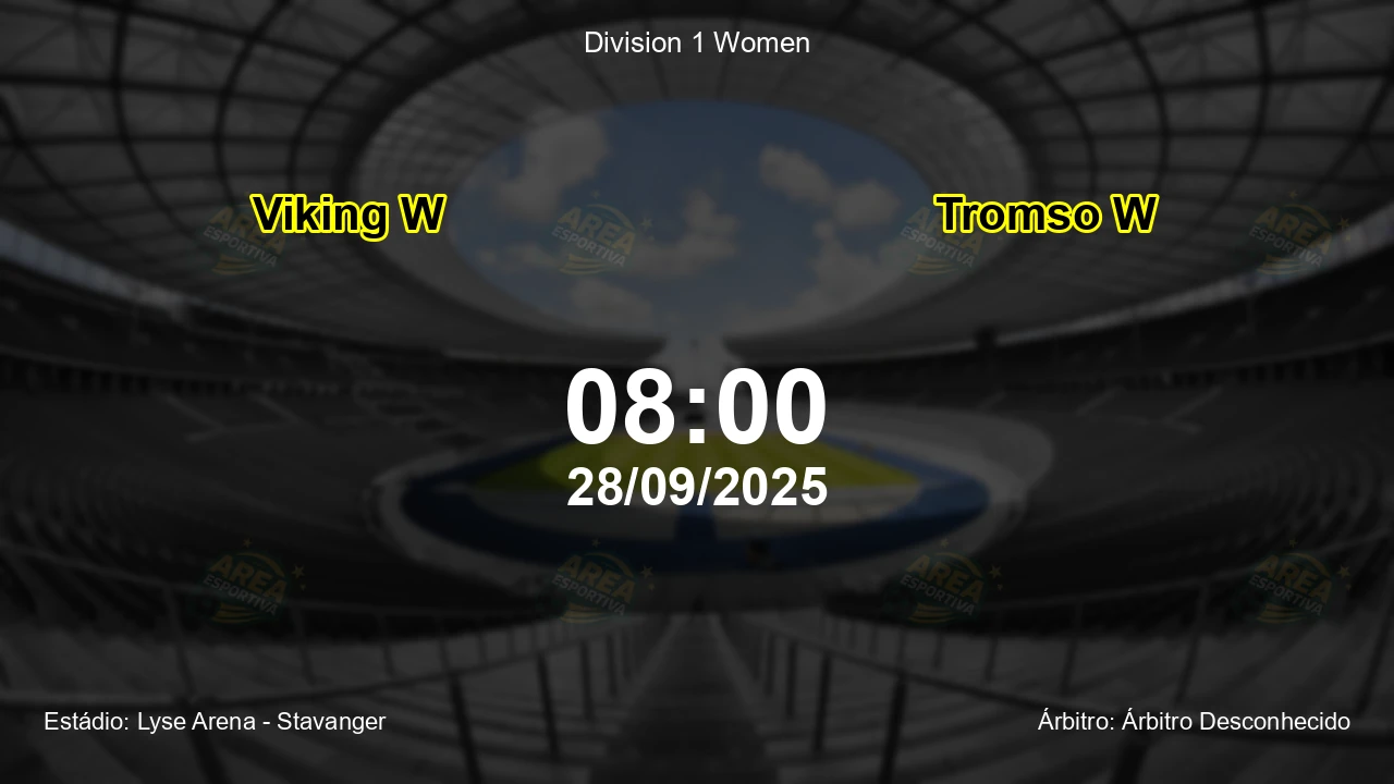 Palpite e análise do jogo Viking W vs Tromso W pela Division 1 Women