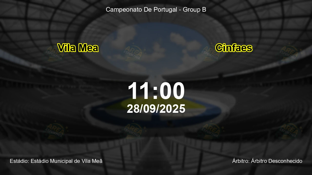 Palpite e análise do jogo Vila Mea vs Cinfaes pela Campeonato De Portugal - Group B