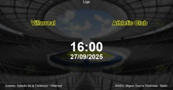 Palpite e análise do jogo Villarreal vs Athletic Club pela Liga