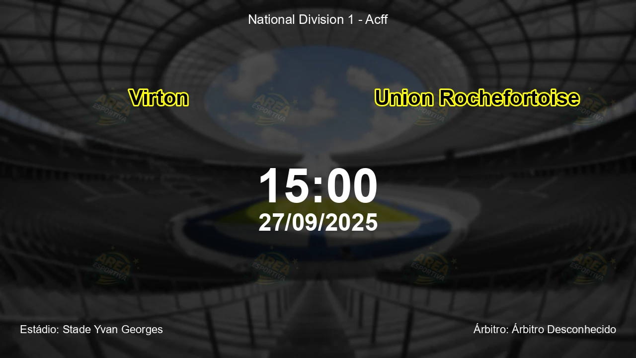 Palpite e análise do jogo Virton vs Union Rochefortoise pela National Division 1 - Acff