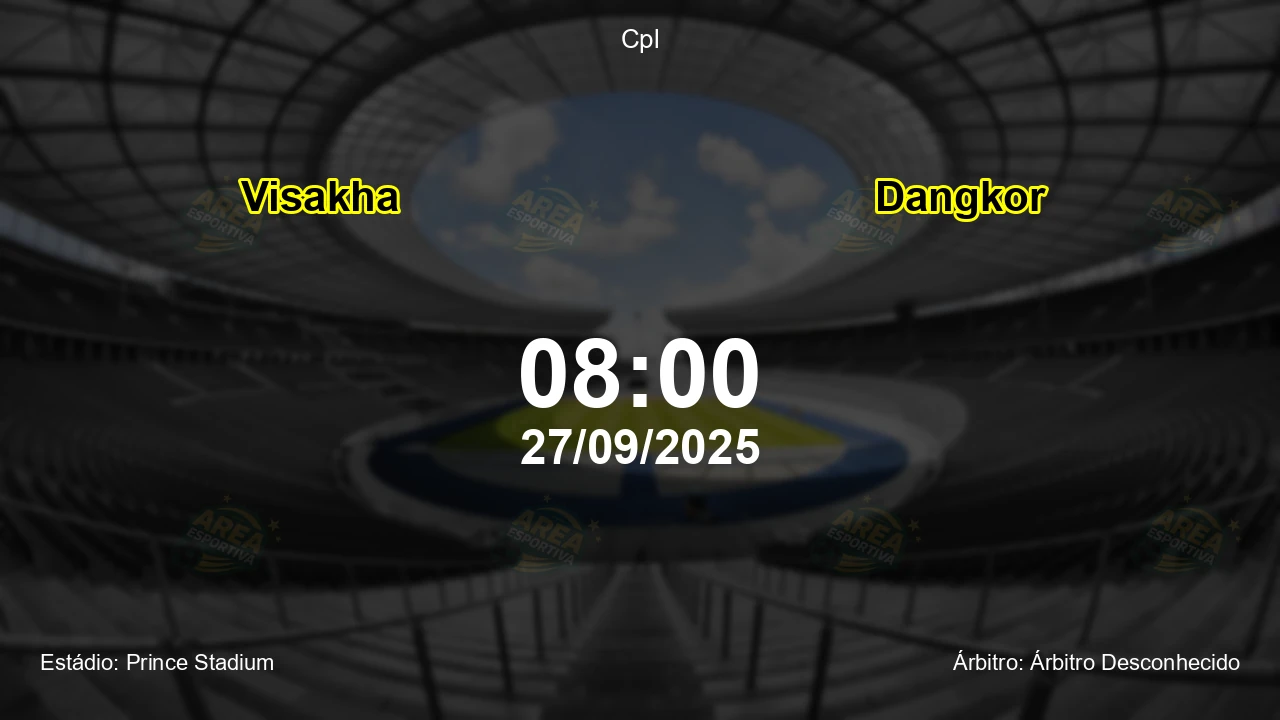 Palpite e análise do jogo Visakha vs Dangkor pela Cpl
