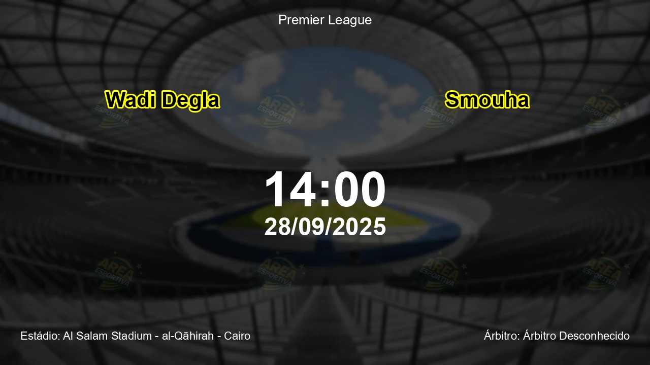 Palpite e análise do jogo Wadi Degla vs Smouha pela Premier League
