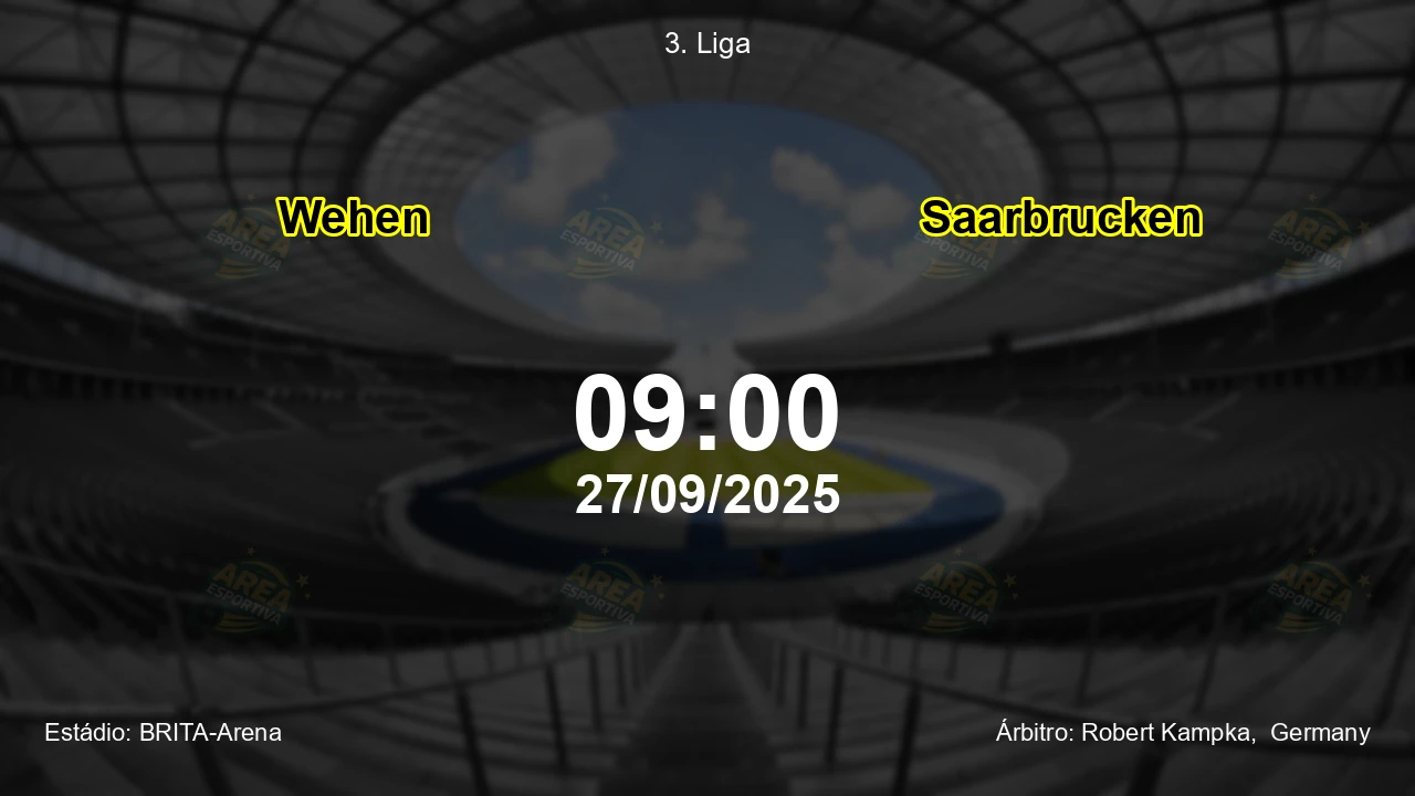 Palpite e análise do jogo Wehen vs Saarbrucken pela 3. Liga