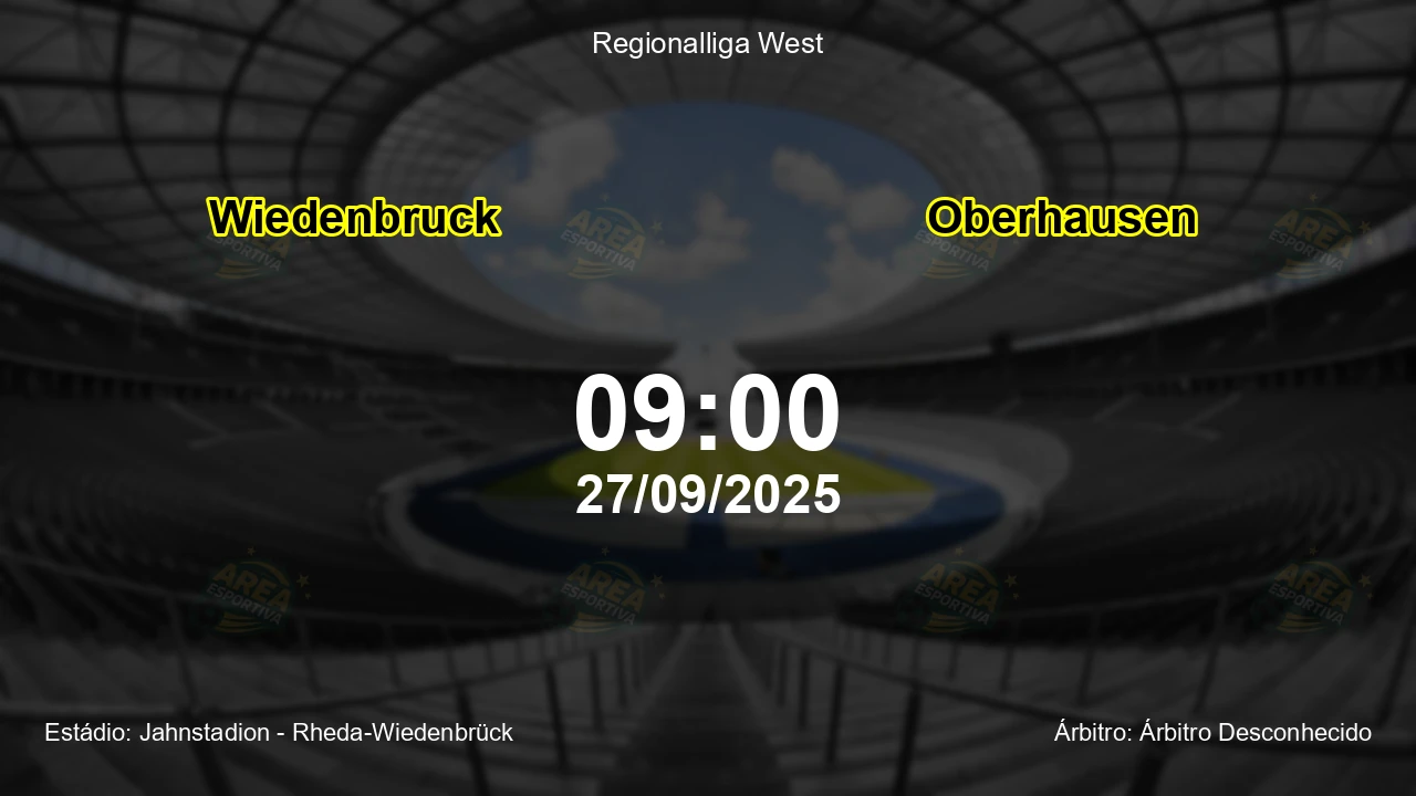 Palpite e análise do jogo Wiedenbruck vs Oberhausen pela Regionalliga West