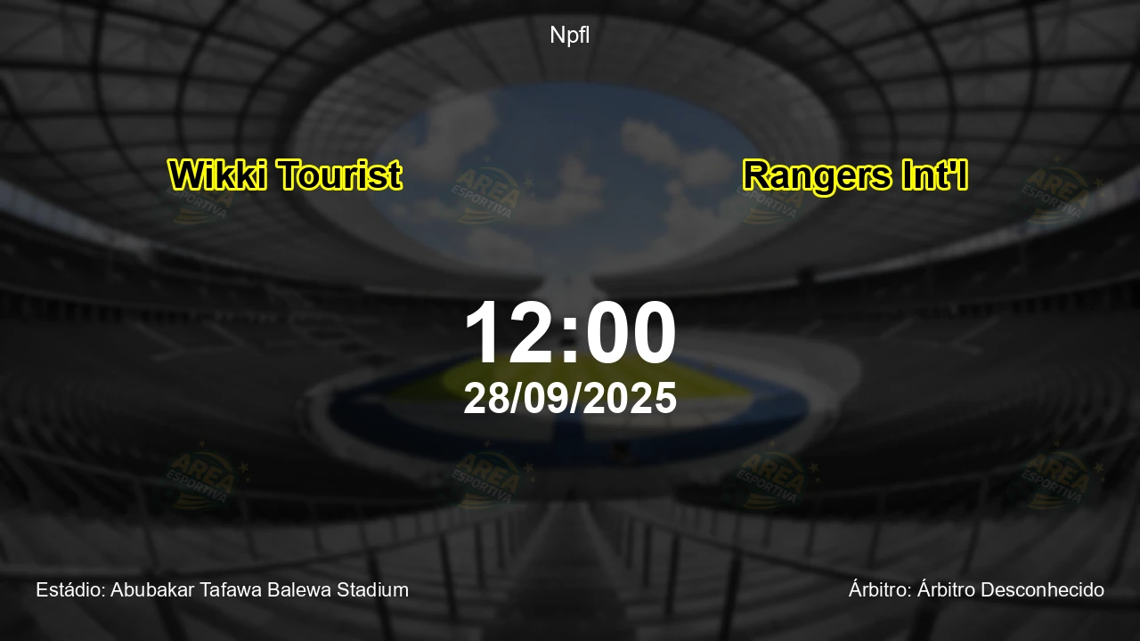 Palpite e análise do jogo Wikki Tourist vs Rangers Int'l pela Npfl
