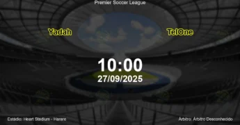 Palpite e análise do jogo Yadah vs TelOne pela Premier Soccer League