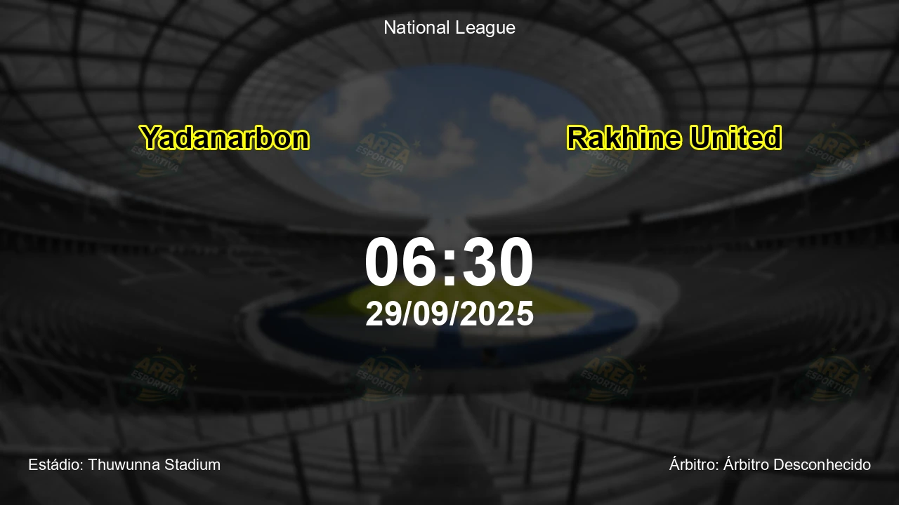 Palpite e análise do jogo Yadanarbon vs Rakhine United pela National League