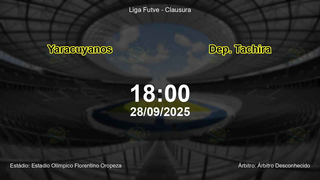 Palpite e análise do jogo Yaracuyanos vs Dep. Tachira pela Liga Futve - Clausura