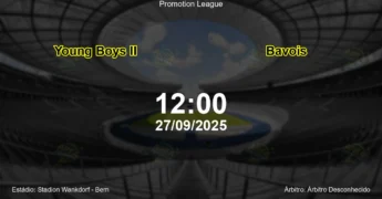 Palpite e análise do jogo Young Boys II vs Bavois pela Promotion League