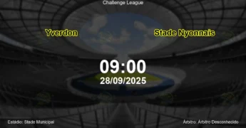 Palpite e análise do jogo Yverdon vs Stade Nyonnais pela Challenge League
