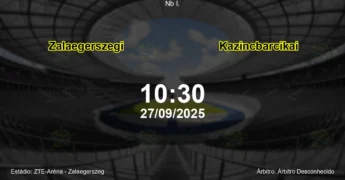 Palpite e análise do jogo Zalaegerszegi vs Kazincbarcikai pela Nb I.