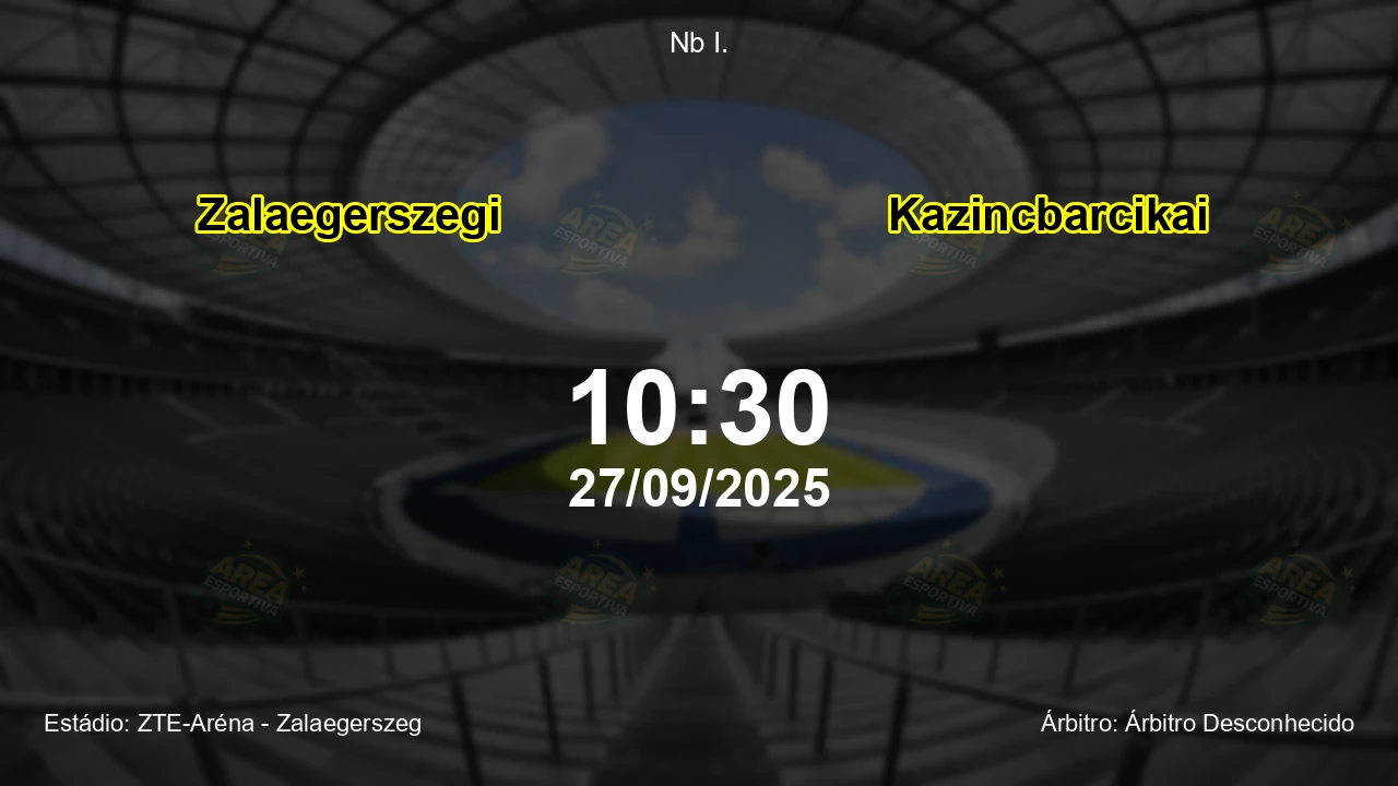 Palpite e análise do jogo Zalaegerszegi vs Kazincbarcikai pela Nb I.