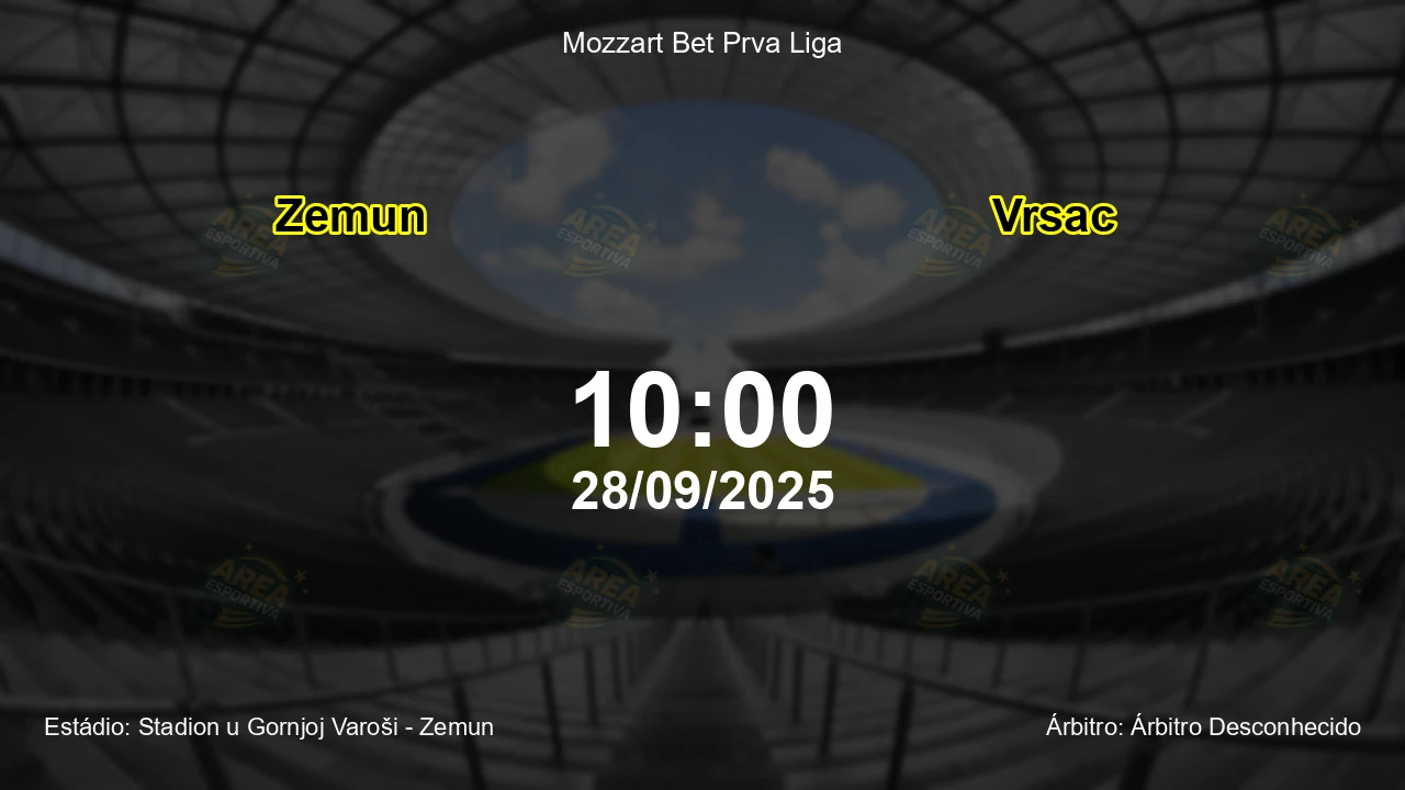 Palpite e análise do jogo Zemun vs Vrsac pela Mozzart Bet Prva Liga