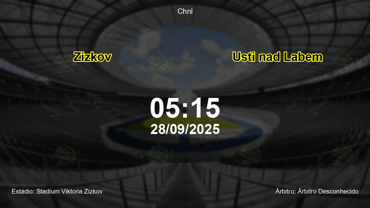 Palpite e análise do jogo Zizkov vs Usti nad Labem pela Chnl