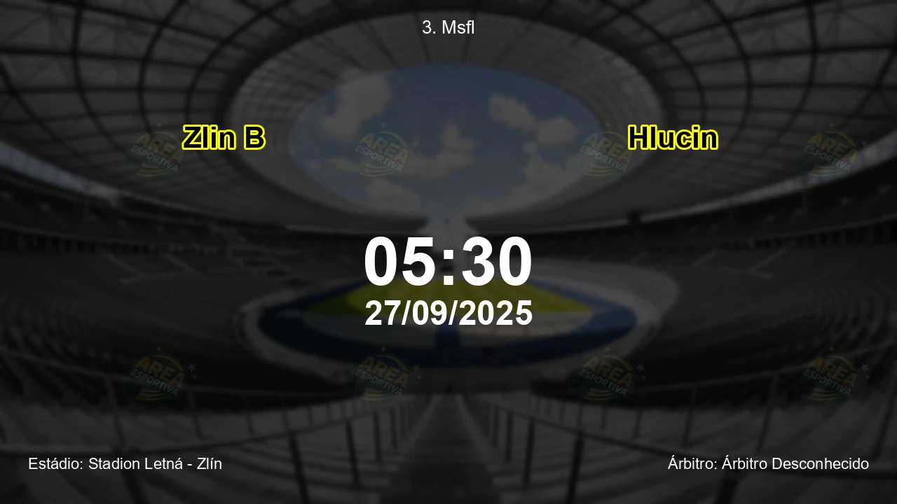 Palpite e análise do jogo Zlin B vs Hlucin pela 3. Msfl