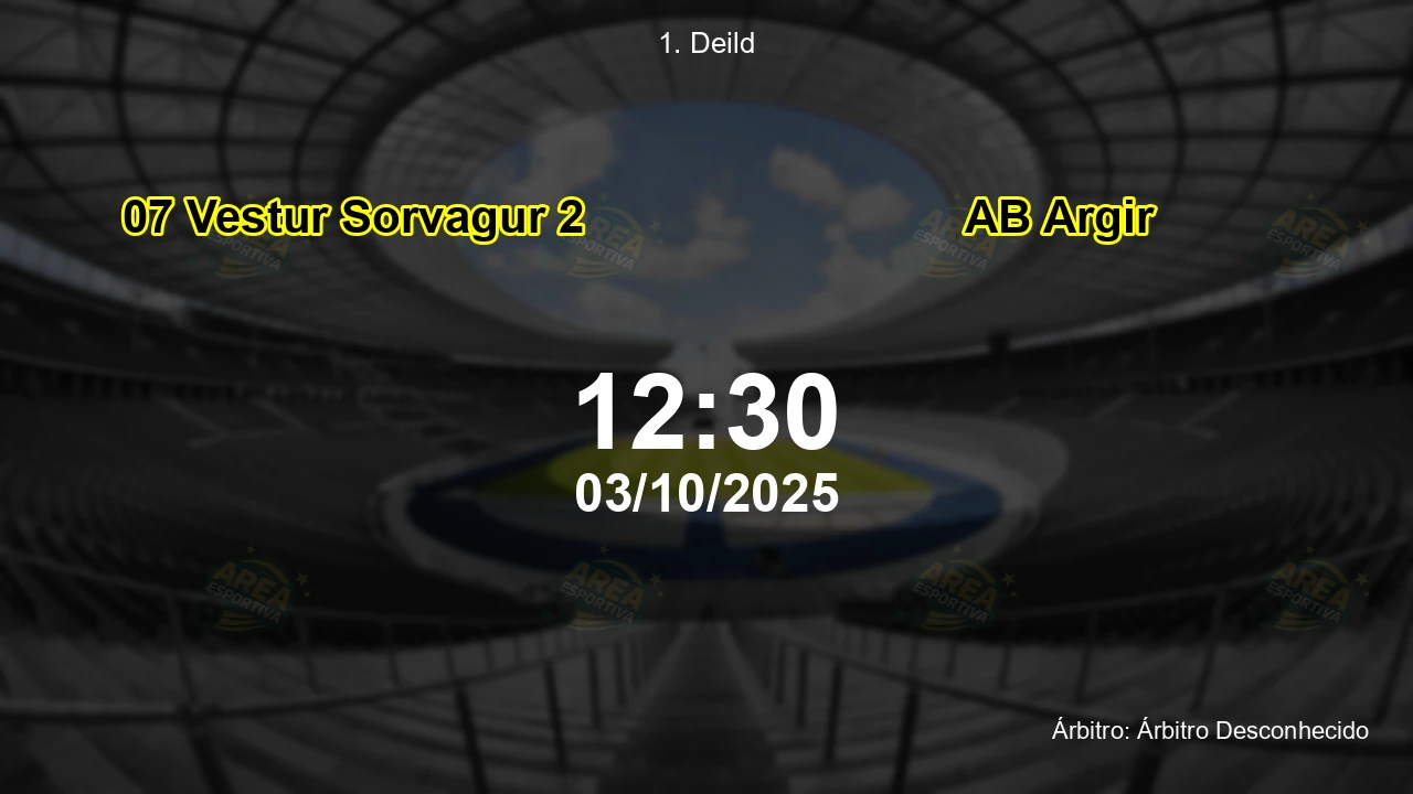 Palpite e análise do jogo 07 Vestur Sorvagur 2 vs AB Argir pela 1. Deild