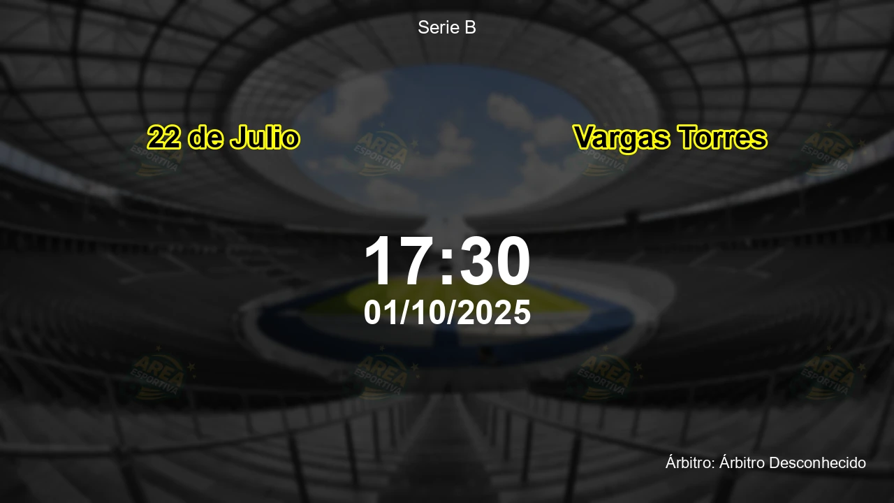 Palpite e análise do jogo 22 de Julio vs Vargas Torres pela Serie B