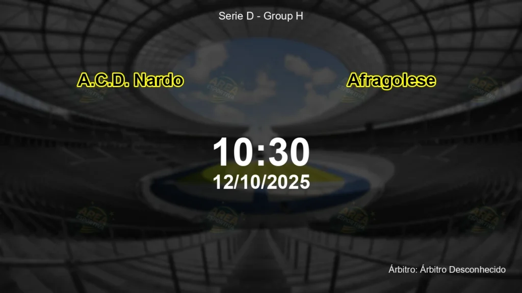 Palpite e an&aacute;lise do jogo A.C.D. Nardo vs Afragolese pela Serie D - Group H