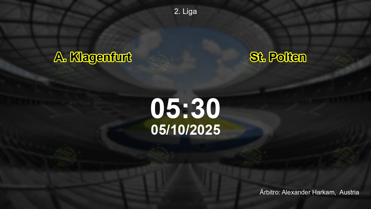 Palpite e análise do jogo A. Klagenfurt vs St. Polten pela 2. Liga