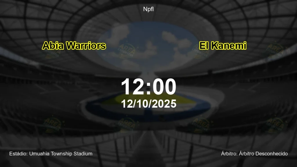 Palpite e an&aacute;lise do jogo Abia Warriors vs El Kanemi pela Npfl