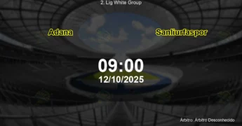 Palpite e análise do jogo Adana vs Sanliurfaspor pela 2. Lig White Group