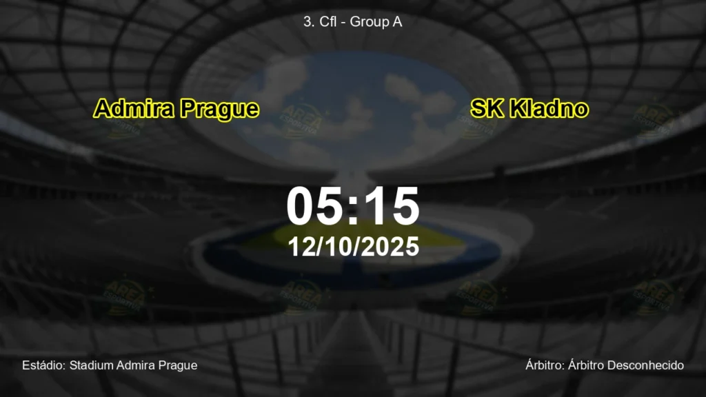 Palpite e an&aacute;lise do jogo Admira Prague vs SK Kladno pela 3. Cfl - Group A