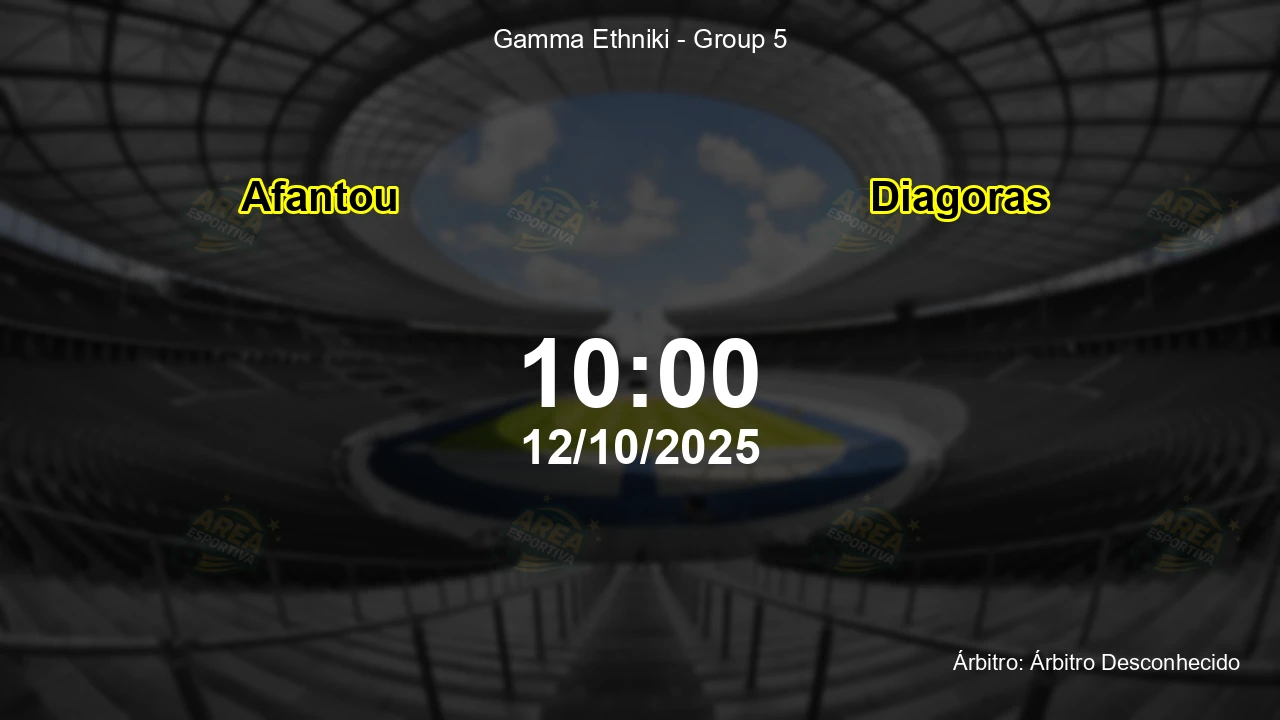 Palpite e análise do jogo Afantou vs Diagoras pela Gamma Ethniki - Group 5