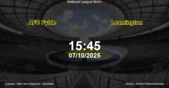 Palpite e análise do jogo AFC Fylde vs Leamington pela National League North
