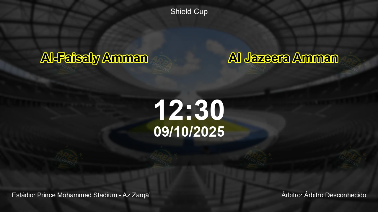Palpite e análise do jogo Al-Faisaly Amman vs Al Jazeera Amman pela Shield Cup