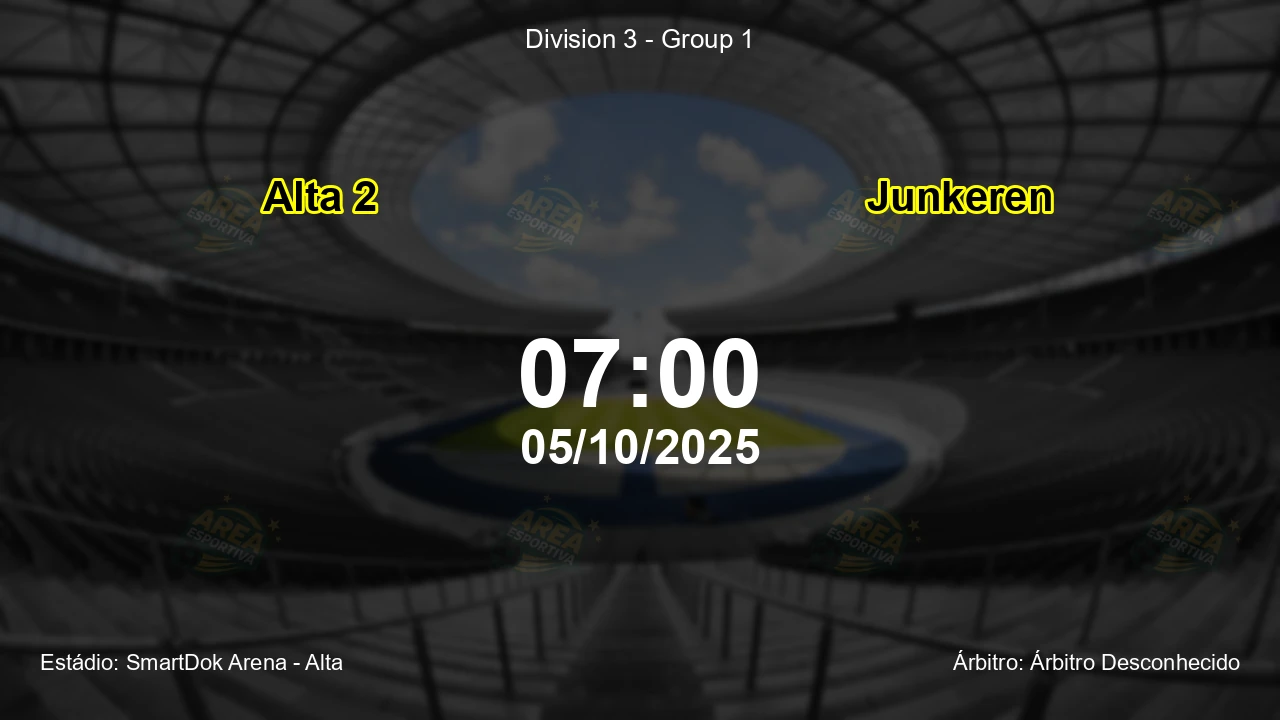Palpite e análise do jogo Alta 2 vs Junkeren pela Division 3 - Group 1