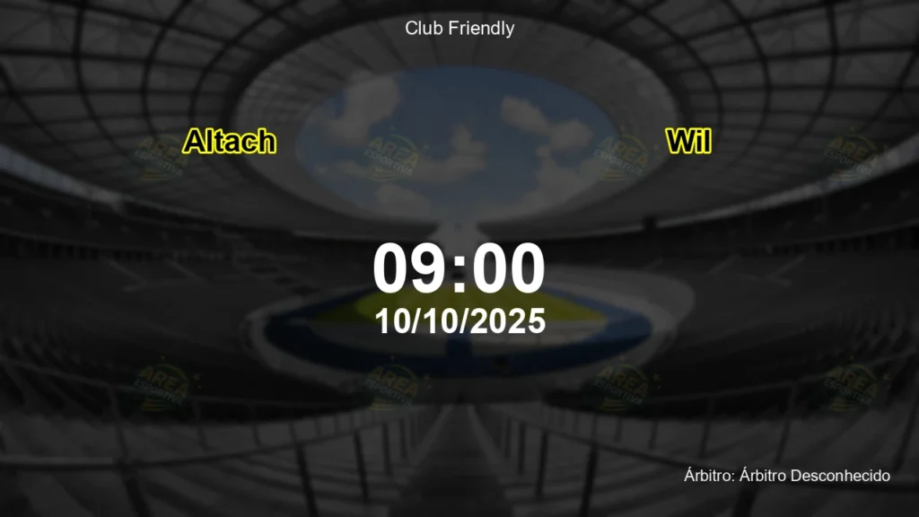 Palpite e an&aacute;lise do jogo Altach vs Wil pela Club Friendly