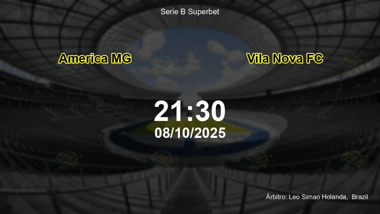 Palpite e análise do jogo America MG vs Vila Nova FC pela Serie B Superbet