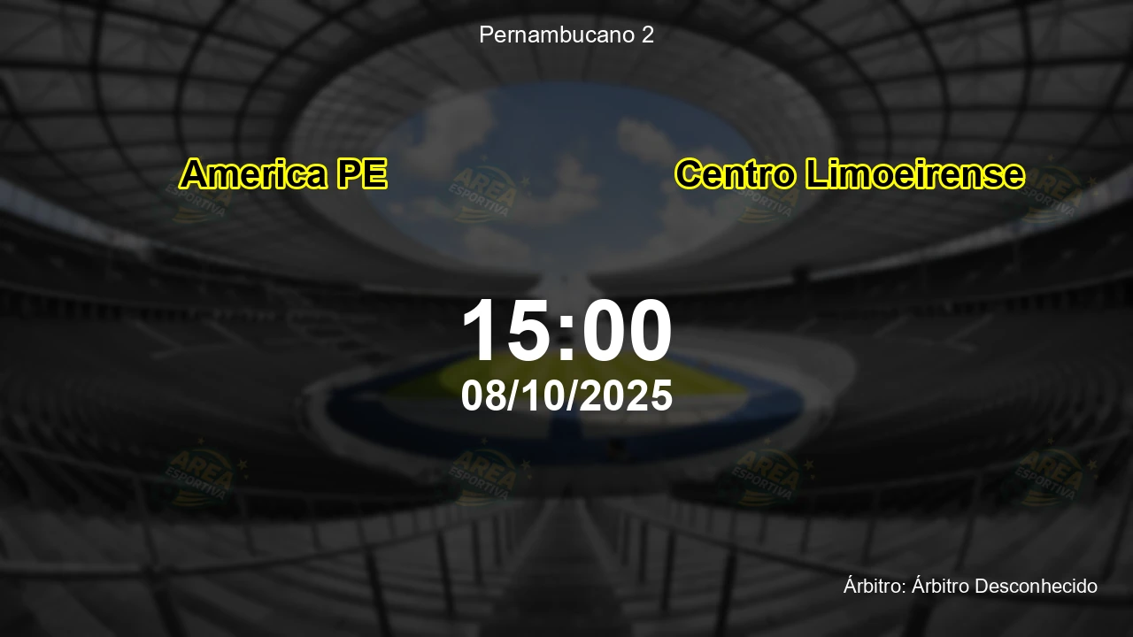 Palpite e análise do jogo America PE vs Centro Limoeirense pela Pernambucano 2