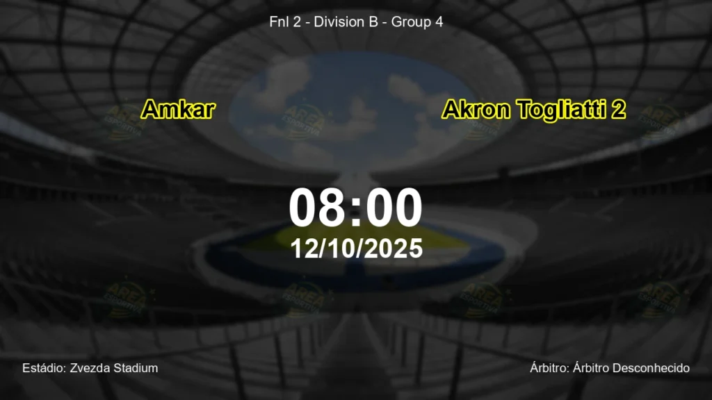 Palpite e an&aacute;lise do jogo Amkar vs Akron Togliatti 2 pela Fnl 2 - Division B - Group 4