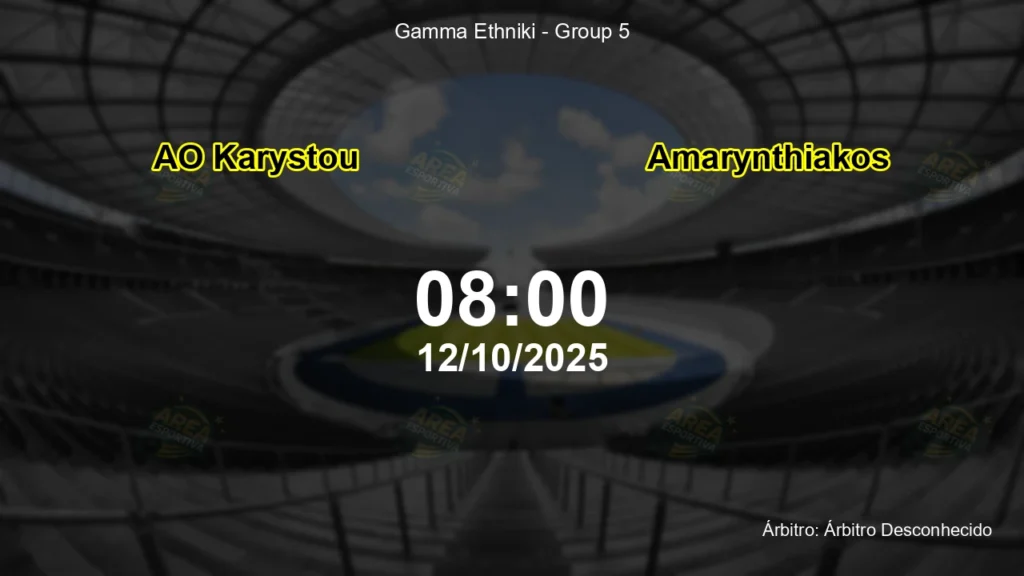 Palpite e an&aacute;lise do jogo AO Karystou vs Amarynthiakos pela Gamma Ethniki - Group 5