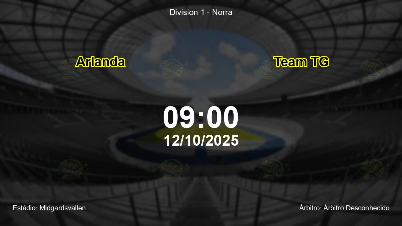 Palpite e análise do jogo Arlanda vs Team TG pela Division 1 - Norra