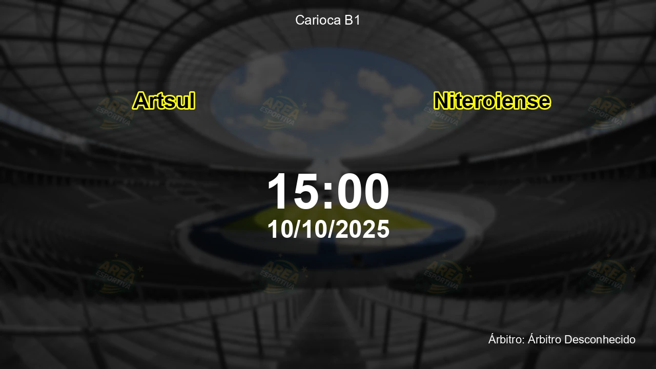 Palpite e análise do jogo Artsul vs Niteroiense pela Carioca B1