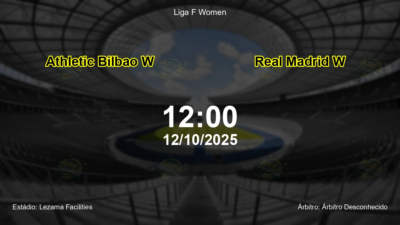Palpite e análise do jogo Athletic Bilbao W vs Real Madrid W pela Liga F Women