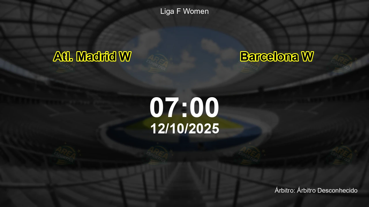 Palpite e análise do jogo Atl. Madrid W vs Barcelona W pela Liga F Women