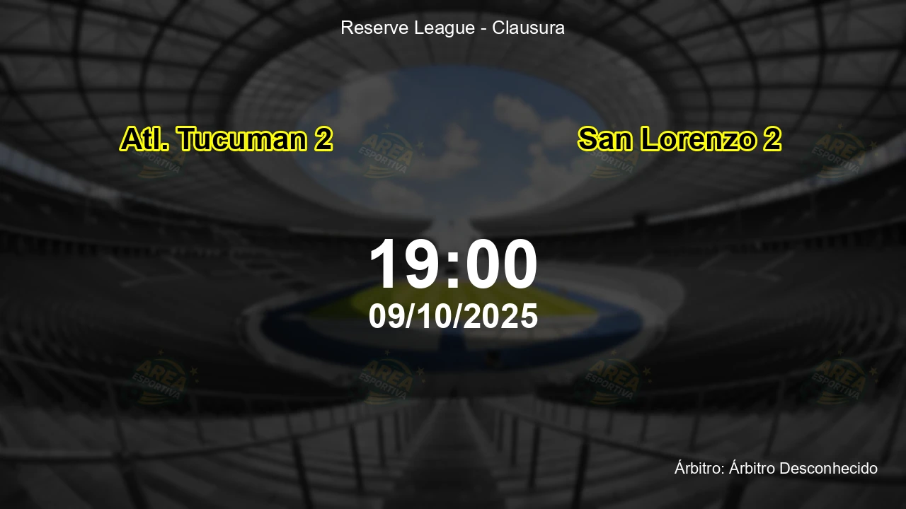 Palpite e análise do jogo Atl. Tucuman 2 vs San Lorenzo 2 pela Reserve League - Clausura