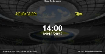 Palpite e análise do jogo Atletic Lleida vs Ejea pela Copa Federacion
