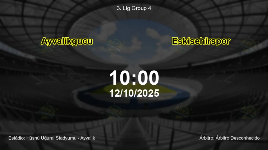 Palpite e an&aacute;lise do jogo Ayvalikgucu vs Eskisehirspor pela 3. Lig Group 4