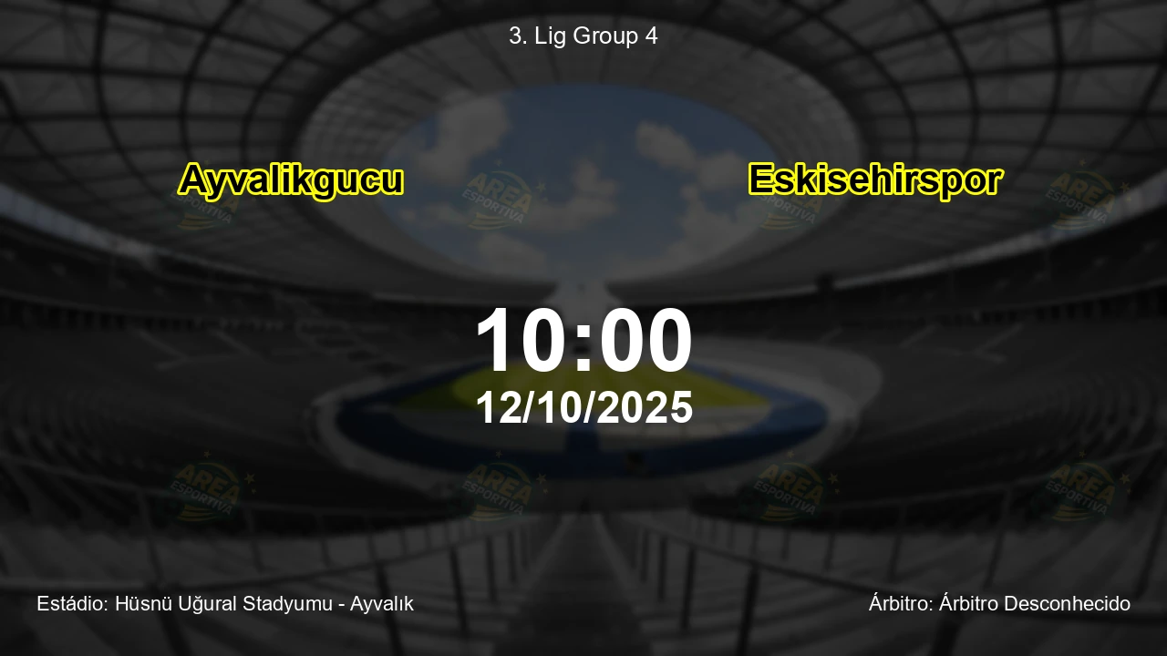 Palpite e análise do jogo Ayvalikgucu vs Eskisehirspor pela 3. Lig Group 4
