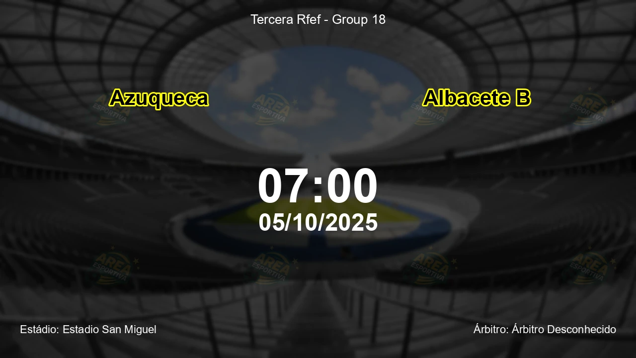 Palpite e análise do jogo Azuqueca vs Albacete B pela Tercera Rfef - Group 18