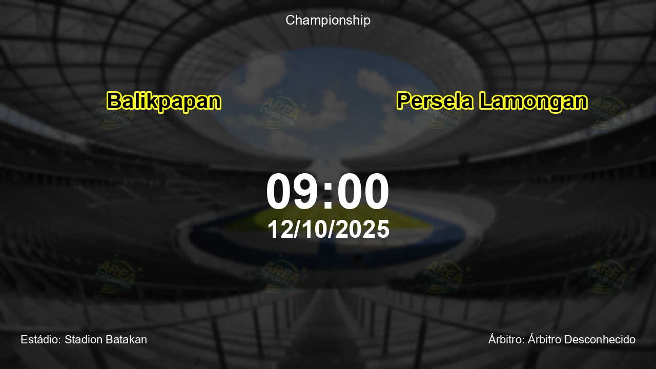 Palpite e análise do jogo Balikpapan vs Persela Lamongan pela Championship
