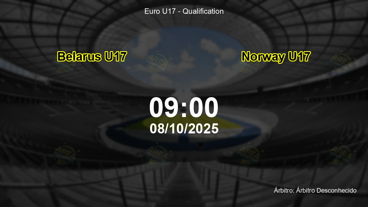 Palpite e análise do jogo Belarus U17 vs Norway U17 pela Euro U17 - Qualification